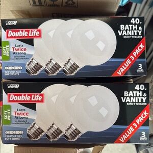 FEIT Electric Double Life Soft White Bulbs - 2 boxes 6 bulbs